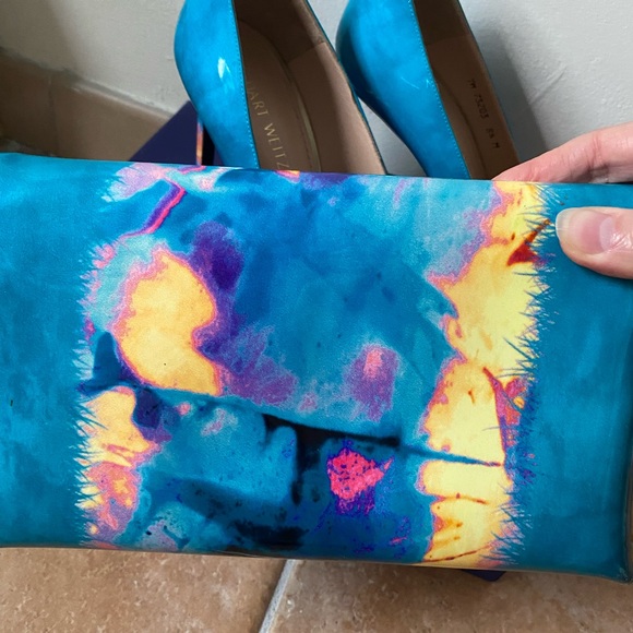Stuart Weizman blue multi pump with clutch - Picture 5 of 9